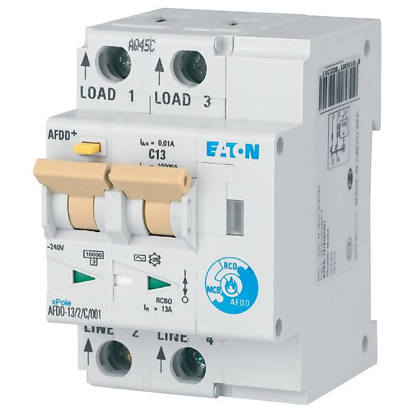Eaton Brandschutzschalter 2polig, B13A, 30mA AFDD-13/2/B/003-A